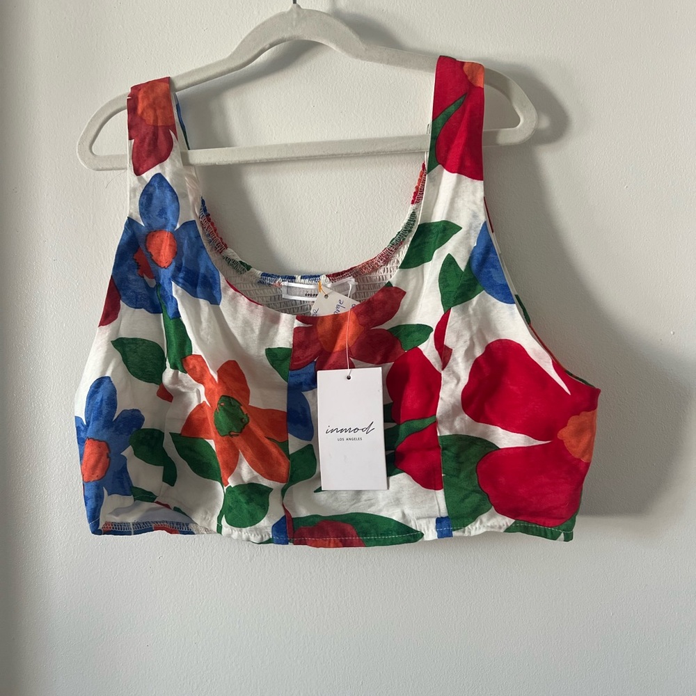 Flower crop top